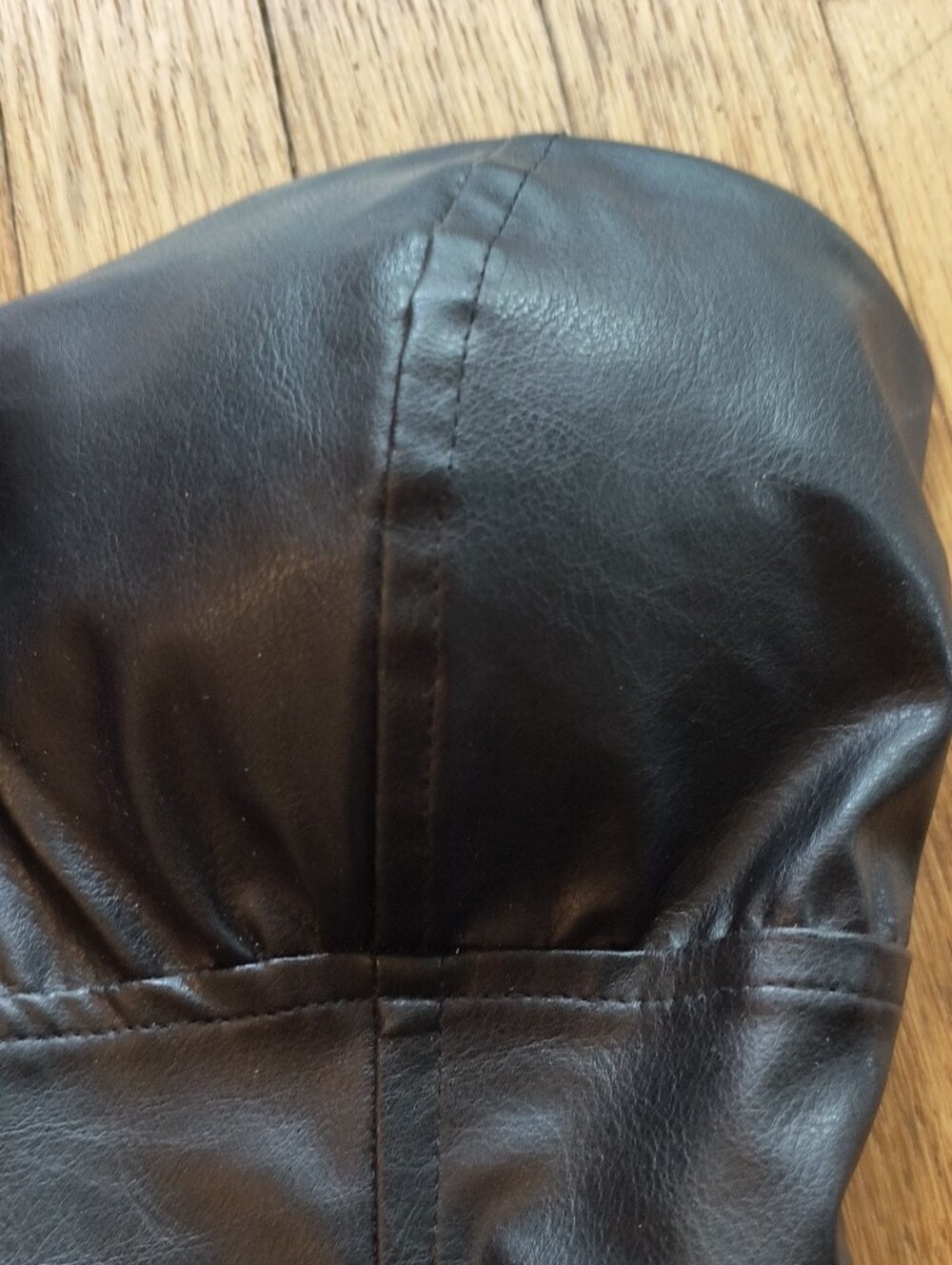 Charlotte Russe Black Strapless Faux Leather Bustier - Picture 3 of 9